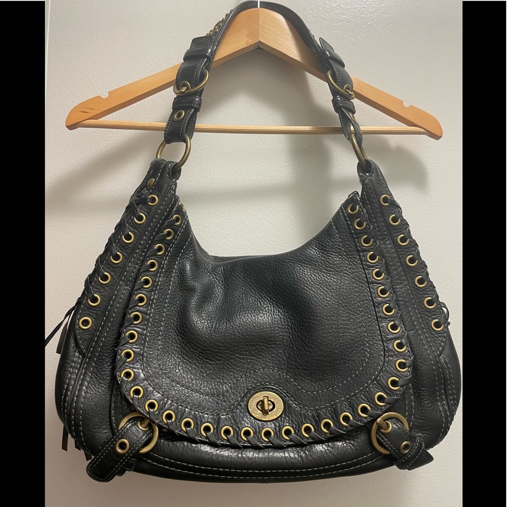 Authentic *Vintage* Coach - Chelsea Abbey Laced  Studded Satchel